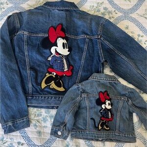 GAP x Disney Mommy n Me matching Minnie Mouse Denim Jackets